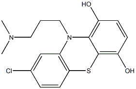 8-Chloro-10-[3-(dimethylamino)propyl]-10H-phenothiazine-1,4-diol Struktur