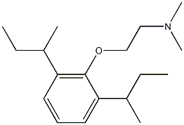 N,N-Dimethyl-2-(2,6-di-sec-butylphenoxy)ethanamine Struktur