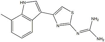 2-[4-(7-Methyl-1H-indole-3-yl)-2-thiazolyl]guanidine Struktur