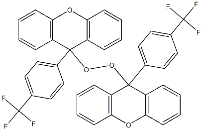 Bis[9-(4-(trifluoromethyl)phenyl)-9H-xanthen-9-yl] peroxide Struktur