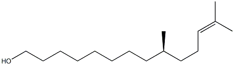 [R,(+)]-9,13-Dimethyl-12-tetradecene-1-ol Struktur