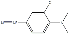 3-Chloro-4-(dimethylamino)benzenediazonium Struktur