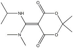 5-[(Dimethylamino)(isopropylamino)methylene]-2,2-dimethyl-1,3-dioxane-4,6-dione Struktur