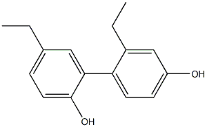 2',5-Diethyl-1,1'-biphenyl-2,4'-diol Struktur