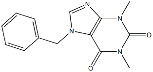 1,3-Dimethyl-7-benzyl-2,3,6,7-tetrahydro-1H-purine-2,6-dione Struktur