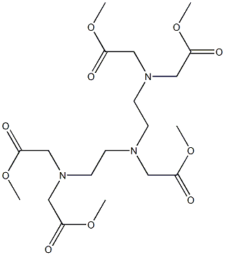 [Bis[2-[bis(methoxycarbonylmethyl)amino]ethyl]amino]acetic acid methyl ester Struktur