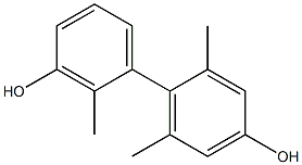 2,2',6'-Trimethyl-1,1'-biphenyl-3,4'-diol Struktur