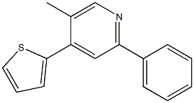 2-Phenyl-4-(2-thienyl)-5-methylpyridine Struktur