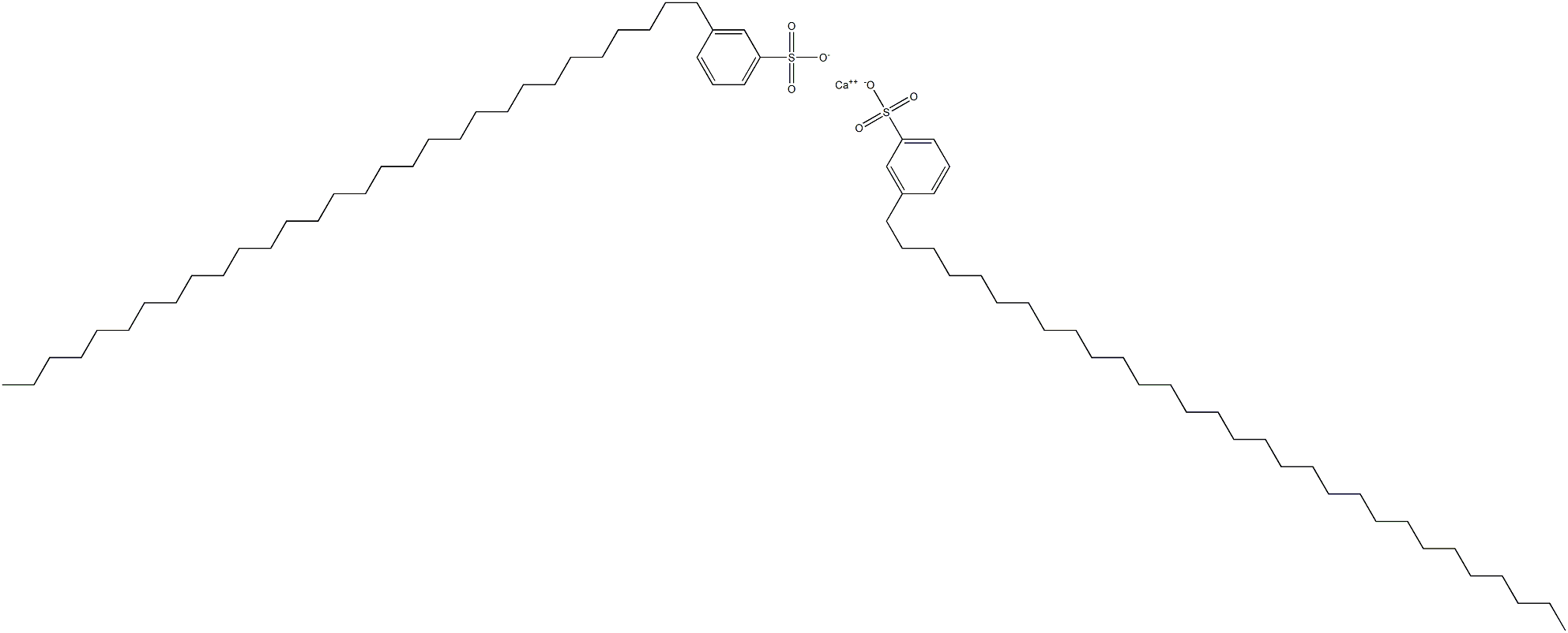 Bis(3-triacontylbenzenesulfonic acid)calcium salt Struktur