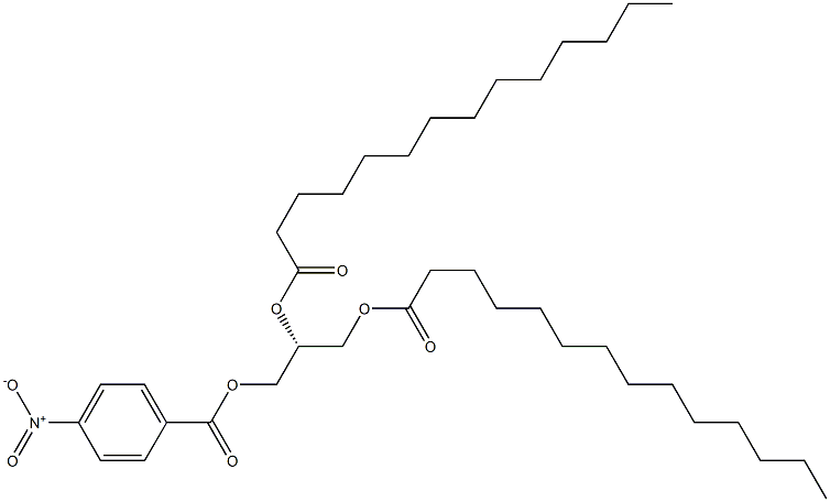 [R,(-)]-1,2,3-Propanetriol 1,2-ditetradecanoate 3-(p-nitrobenzoate) Struktur