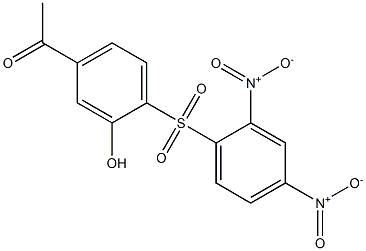 5-Acetyl-2-[(2,4-dinitrophenyl)sulfonyl]phenol Struktur