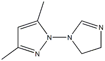 3,5-Dimethyl-1-[(4,5-dihydro-1H-imidazol)-1-yl]-1H-pyrazole Struktur