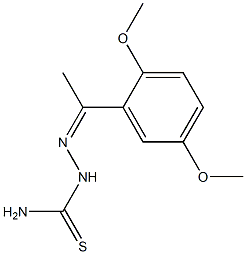 1-[1-(2,5-Dimethoxyphenyl)ethylidene]thiosemicarbazide Struktur