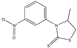 4-Methyl-3-(3-nitrophenyl)thiazolidine-2-thione Struktur