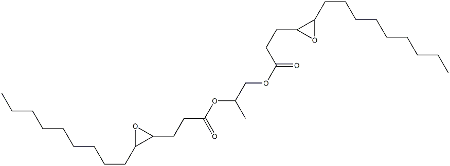 Bis(4,5-epoxymyristic acid)1,2-propanediyl ester Struktur