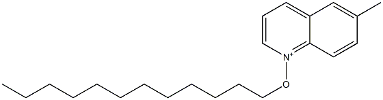 6-Methyl-1-dodecyloxyquinolinium Struktur