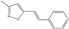 3-Methyl-5-[(E)-2-phenylvinyl]isoxazole Struktur