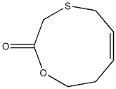 (6Z)-1-Oxa-4-thia-6-cyclononen-2-one Struktur