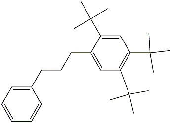 1-(2,4,5-Tri-tert-butylphenyl)-3-phenylpropane Struktur