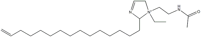 1-[2-(Acetylamino)ethyl]-1-ethyl-2-(14-pentadecenyl)-3-imidazoline-1-ium Struktur