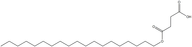 Succinic acid hydrogen 1-nonadecyl ester Struktur