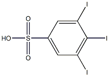 3,4,5-Triiodobenzenesulfonic acid Struktur