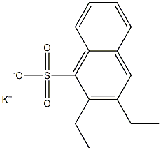 2,3-Diethyl-1-naphthalenesulfonic acid potassium salt Struktur