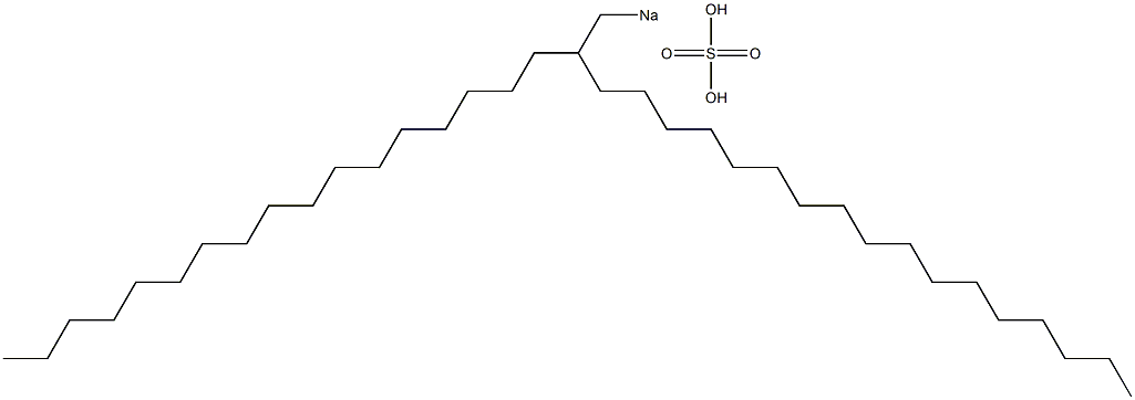 Sulfuric acid 2-heptadecylnonadecyl=sodium salt Struktur