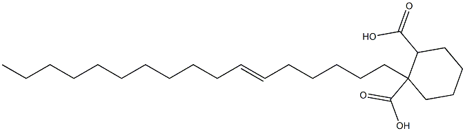 Cyclohexane-1,2-dicarboxylic acid hydrogen 1-(6-heptadecenyl) ester Struktur