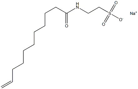 N-(10-Undecenoyl)taurine sodium salt Struktur