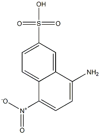 8-Amino-5-nitro-2-naphthalenesulfonic acid Struktur