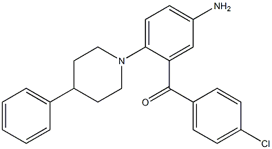 5-Amino-4'-chloro-2-(4-phenyl-1-piperidinyl)benzophenone Struktur