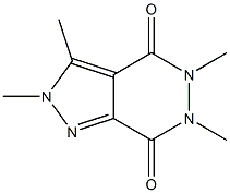 2,3,5,6-Tetramethyl-2H-pyrazolo[3,4-d]pyridazine-4,7(5H,6H)-dione Struktur