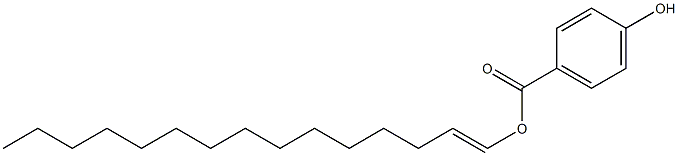 4-Hydroxybenzoic acid 1-pentadecenyl ester Struktur