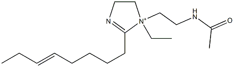 1-[2-(Acetylamino)ethyl]-1-ethyl-2-(5-octenyl)-2-imidazoline-1-ium Struktur