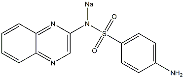 4-Amino-N-(quinoxalin-2-yl)-N-sodiobenzenesulfonamide Struktur