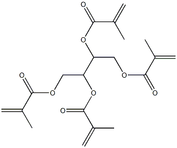 1,2,3,4-Butanetetrol tetrakismethacrylate Struktur