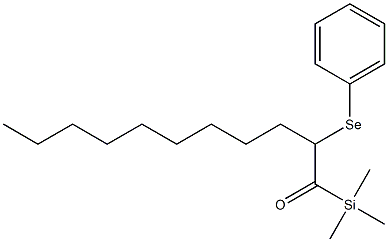 Trimethyl[2-(phenylseleno)undecanoyl]silane Struktur