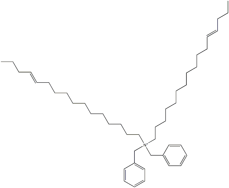 Di(12-hexadecenyl)dibenzylaminium Struktur