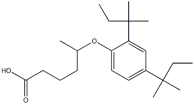 5-(2,4-Di-tert-pentylphenoxy)hexanoic acid Struktur