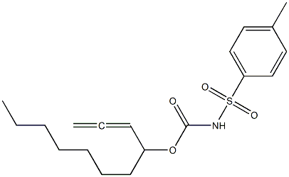 N-Tosylcarbamic acid 1-(1,2-propadienyl)octyl ester Struktur