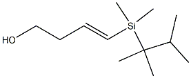 4-[Dimethyl(1,1,2-trimethylpropyl)silyl]-3-buten-1-ol Struktur