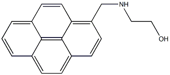 1-(2-Hydroxyethylaminomethyl)pyrene Struktur