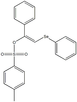 p-Toluenesulfonic acid (E)-1-phenyl-2-(phenylseleno)ethenyl ester Struktur