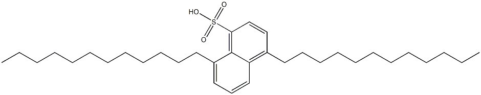 4,8-Didodecyl-1-naphthalenesulfonic acid Struktur