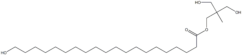 20-Hydroxyicosanoic acid 2,2-bis(hydroxymethyl)propyl ester Struktur