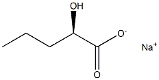 [R,(+)]-2-Hydroxyvaleric acid sodium salt Struktur