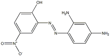 2-(2,4-Diaminophenylazo)-4-nitrophenol Struktur