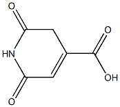 1,2,3,6-Tetrahydro-2,6-dioxopyridine-4-carboxylic acid Struktur