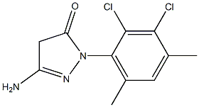 3-Amino-1-(2,3-dichloro-4,6-dimethylphenyl)-5(4H)-pyrazolone Struktur